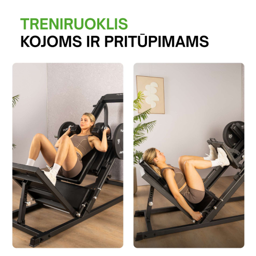 Kāju prese TUNTURI LP60 Leg Press / Hack Squat (1/4)