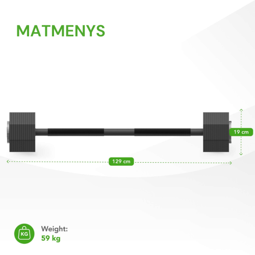 Regulējama svara stienis Tunturi Rapid Adjustable Barbell 59 kg