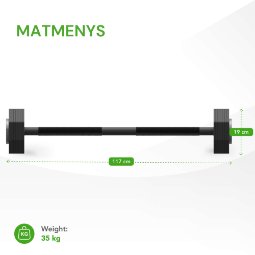 Regulējama svara stienis Tunturi Rapid Adjustable Barbell 35 kg