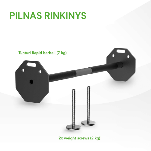 Regulējama svara stienis Tunturi Rapid Adjustable Barbell 11 kg