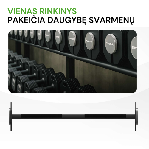 Regulējama svara stienis Tunturi Rapid Adjustable Barbell 11 kg