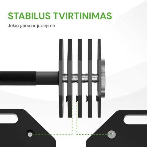 Regulējama svara stienis Tunturi Rapid Adjustable Barbell 11 kg