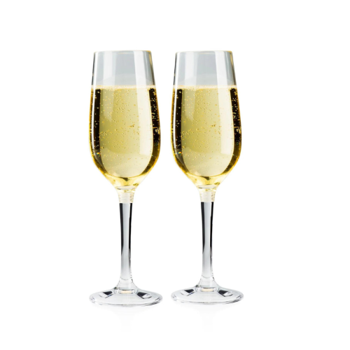 Kompaktišu šampana glāžu komplekts GSI Outdoors Nesting Champagne Flute Set