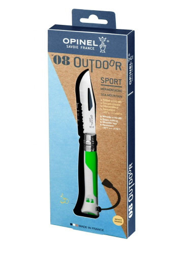Opinel Outdoor Nr.8 ar nerūsējošā tērauda asi