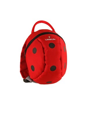 Bērnu mugursoma-kepursēns Littlelife Toddler Backpack Ladybird