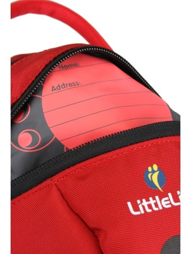 Bērnu mugursoma-kepursēns Littlelife Toddler Backpack Ladybird