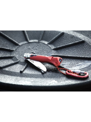 Bērnu nazis Opinel Outdoor Junior Nr. 7 ar sarkanu rokturi