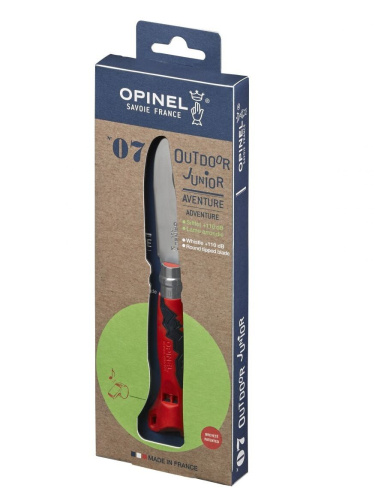 Bērnu nazis Opinel Outdoor Junior Nr. 7 ar smilšu krāsas rokturi