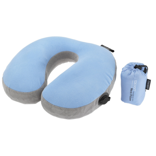 Ceļošanas spilvens COCOON Air-Core Neck Pillow ar ergonomisku mikrošķiedras materiālu