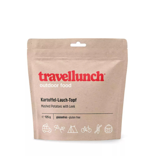 Nr.62 Ēdiens ceļojumiem Travellunch kartupeļu biezenis ar siļķēm 125 g.