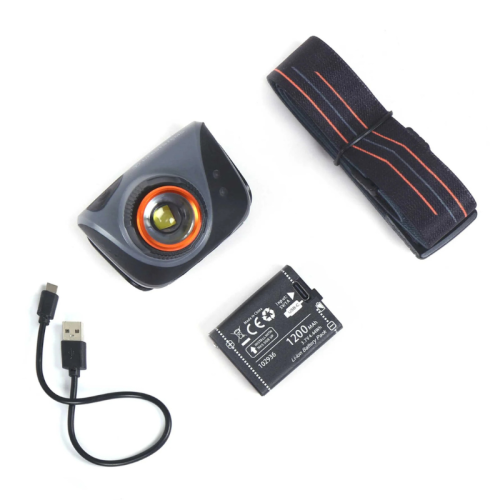 Prožektors Lifesystems Intensity 580 galvas lukturis, uzlādējams.