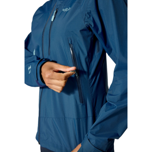 Sieviešu lietus jaka Rab Downpour Mountain Jacket Wmns