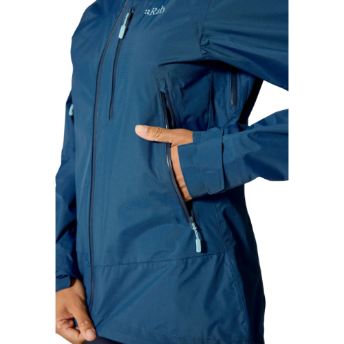 Sieviešu lietus jaka Rab Downpour Mountain Jacket Wmns