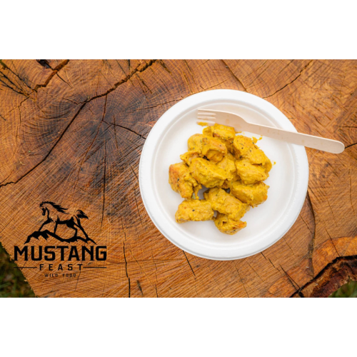 Nr.103 Ēdiens ceļojumiem MustangFeast cūkas fileja ar lēcām + brauni mafins