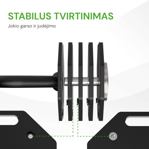Regulējams svara rokturis Tunturi Rapid Adjustable Kettlebell Handle 28 kg