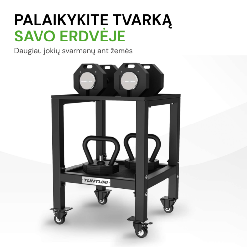 Svaru/hanteļu statīvs Tunturi Rapid Adjustable Dumbbell Stand