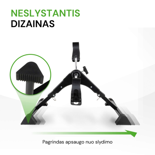 Velotrenažieris Tunturi Mini Bike Foldable, Black, Inc. Display