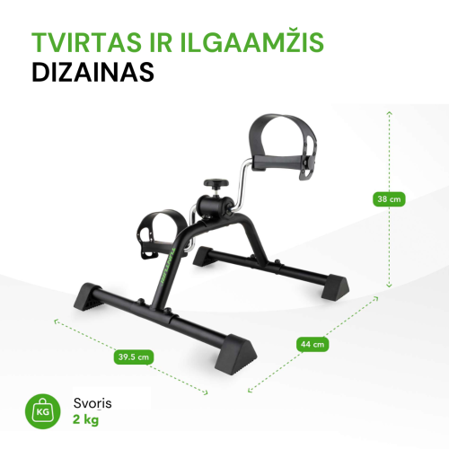 Velotrenažieris Tunturi Mini Bike Basic, Black