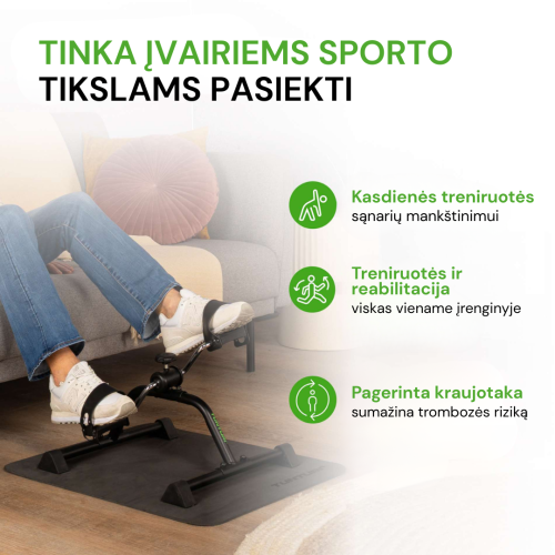 Velotrenažieris Tunturi Mini Bike Basic, Black