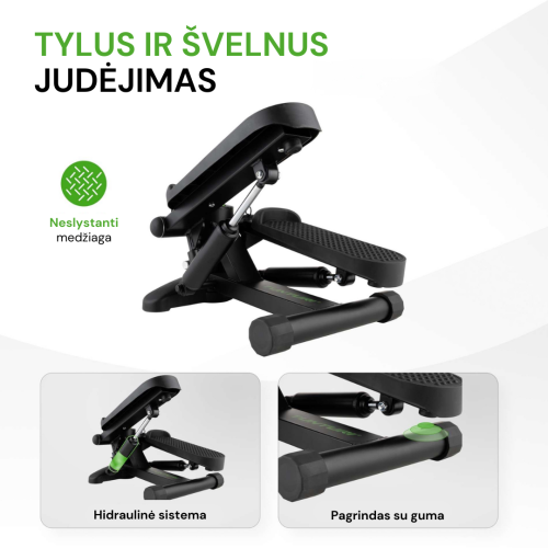 Steperis Tunturi Stepper, Black, Incl. Display