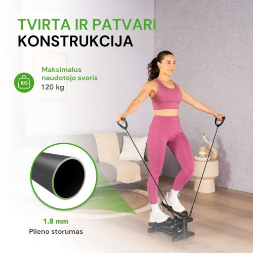 Steperis Tunturi Stepper, Black, Incl. Display