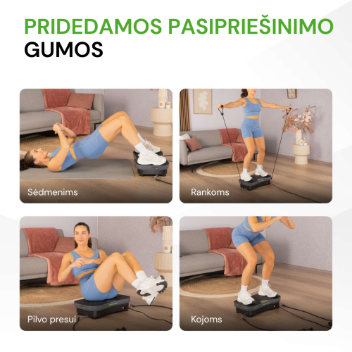 Vibrācijas platforma Tunturi Cardio Fit V30 Vibration Plate