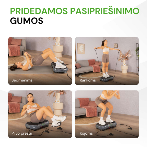 Vibrācijas platforma Tunturi Cardio Fit V40 Vibration Plate