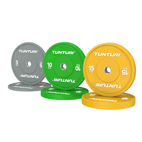 Svaru disku komplekts TUNTURI Platinum Bumper Plate Colour, 60kg