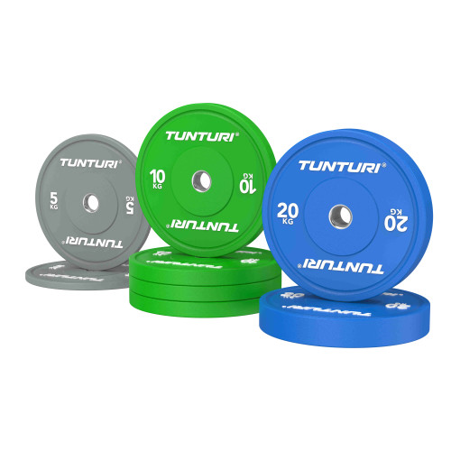 Svaru disku komplekts TUNTURI Platinum Bumper Plate Colour, 90kg