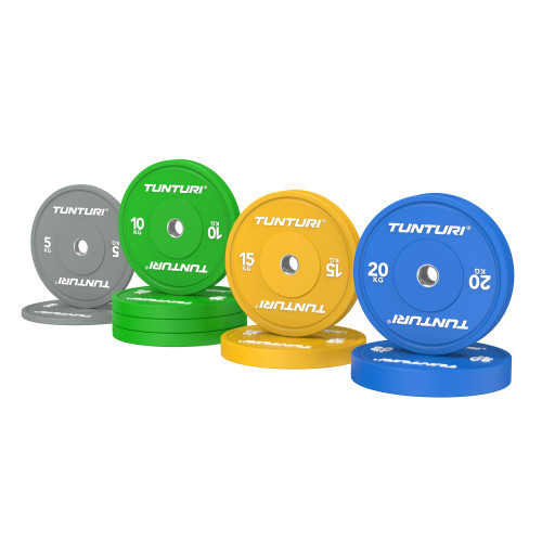 Svaru disku komplekts TUNTURI Platinum Bumper Plate Colour, 120kg