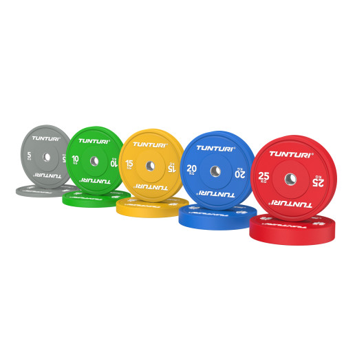 Svaru disku komplekts TUNTURI Platinum Bumper Plate Colour, 150kg