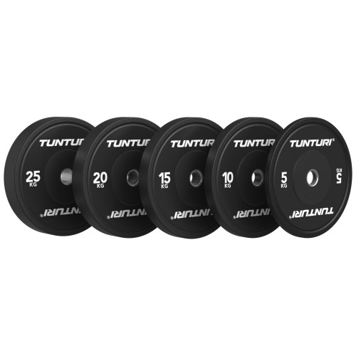 Svaru diski TUNTURI Platinum Bumper Plate Black (5-25kg)