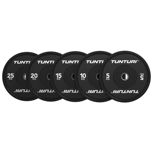 Svaru diski TUNTURI Platinum Bumper Plate Black (5-25kg)