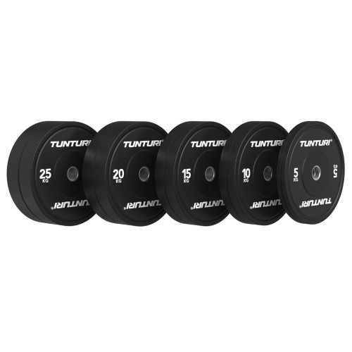 Svaru disku komplekts TUNTURI Platinum Bumper Plate Black, 150kg
