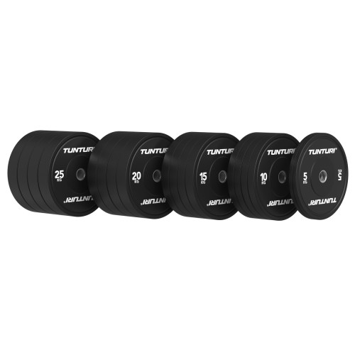 Svaru disku komplekts TUNTURI Platinum Bumper Plate Black, 290kg