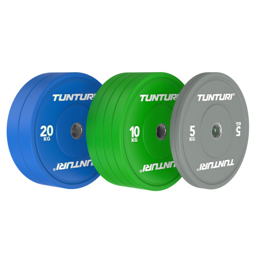 Svaru disku komplekts TUNTURI Platinum Bumper Plate Colour, 90kg