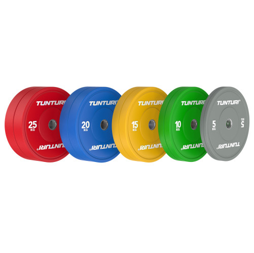 Svaru disku komplekts TUNTURI Platinum Bumper Plate Colour, 150kg