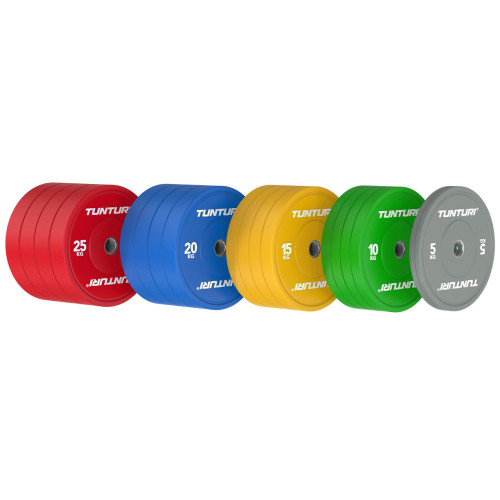 Svaru disku komplekts TUNTURI Platinum Bumper Plate Colour, 290kg