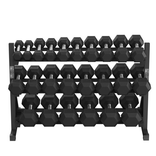 Statīvs hantelēm TUNTURI Platinum Hex Rubber Dumbbell Rack