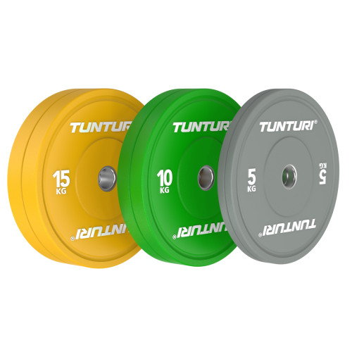 Svaru disku komplekts TUNTURI Platinum Bumper Plate Colour, 60kg