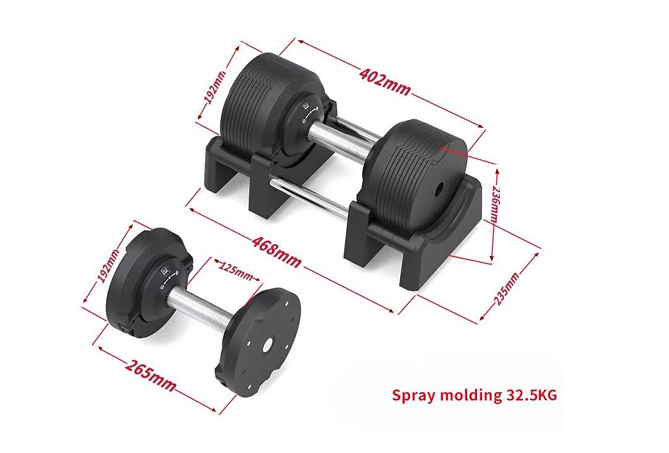 Regulējama svara hantele STRONGMAN 32,5 kg