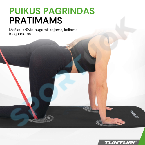 Fitnesa paklājiņš TUNTURI NBR Fitness Mat bez somas