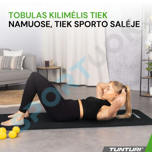 Fitnesa paklājiņš TUNTURI NBR Fitness Mat bez somas