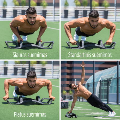 Papildinājums/rokturis līdzsvara platformai BOSU Push Up Bar