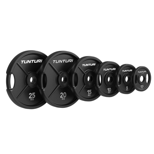 Olimpiskās čuguna diski TUNTURI Platinum 2,5–25 kg