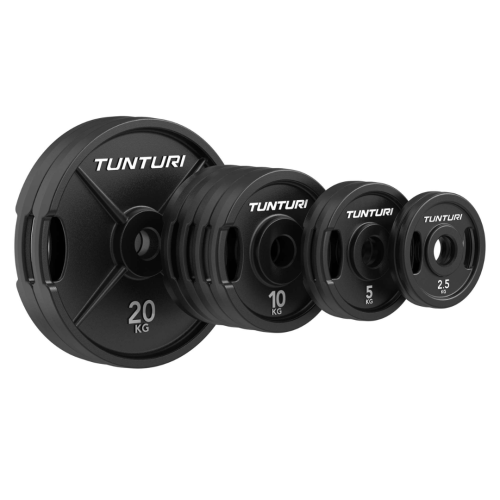 Olimpiskais čuguna disku komplekts TUNTURI Platinum 95 kg