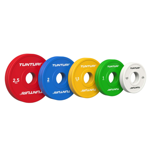 Olimpiskie diski TUNTURI Platinum Fractional Plates 0,5–2,5 kg