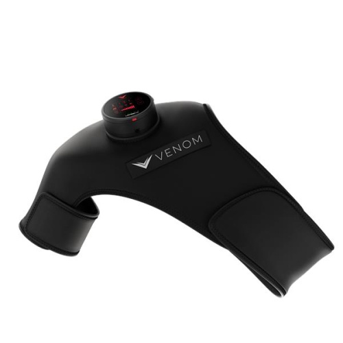 Hyperice Venom plecu masāžas jostas, paredzēts labajam plecam