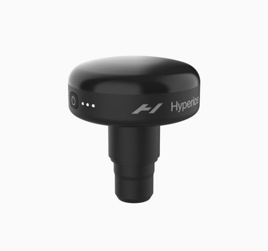 Hyperice Hypervolt masāžas pistoleta sildīšanas gala daļa