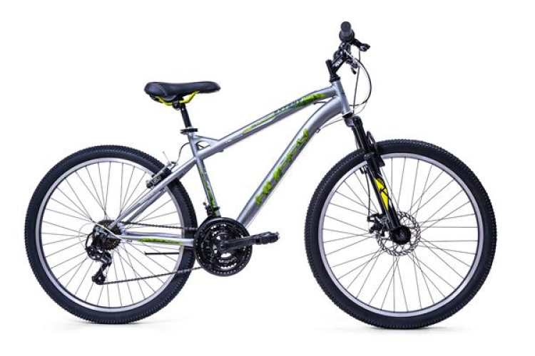 Huffy Extent 26" Vīriešu velosipēds, Shimano TZ 31, Matēta dzeltenpelēka